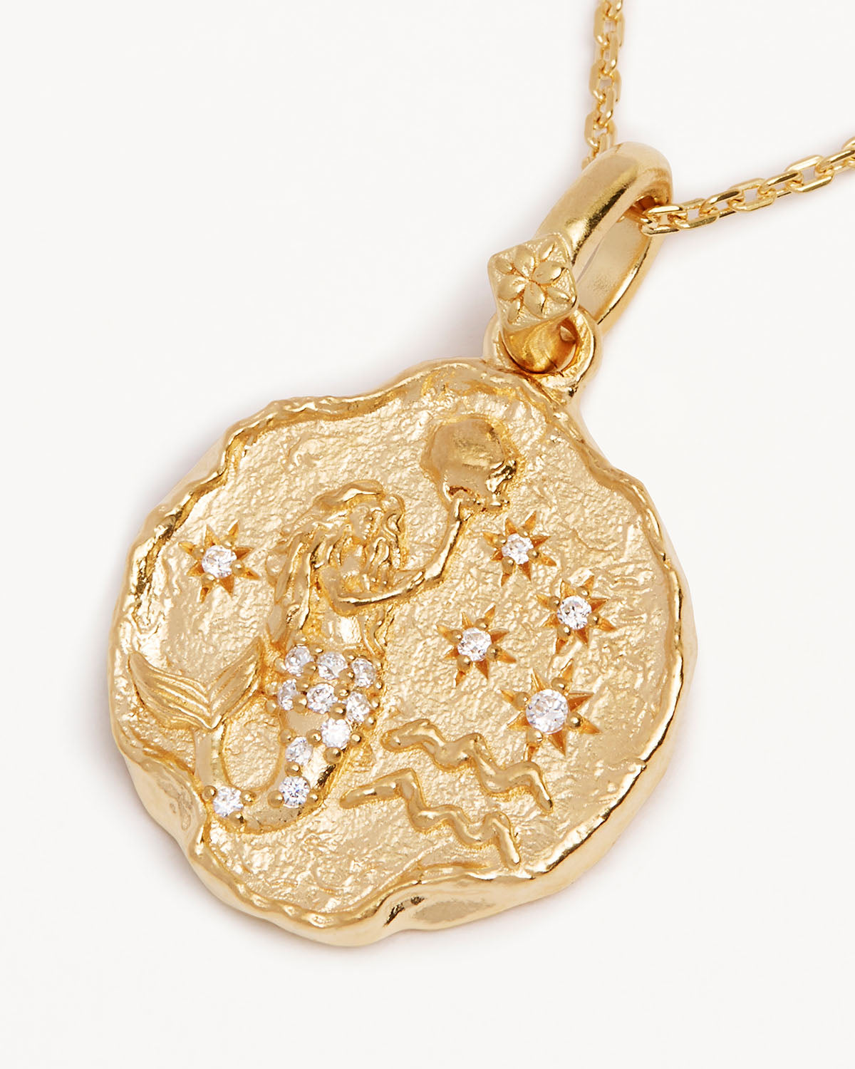 18K Gold Vermeil Aquarius Zodiac Necklace for Women - Elegant Personalized Jewelry Gift for Birthday, Anniversary & Special Occasions