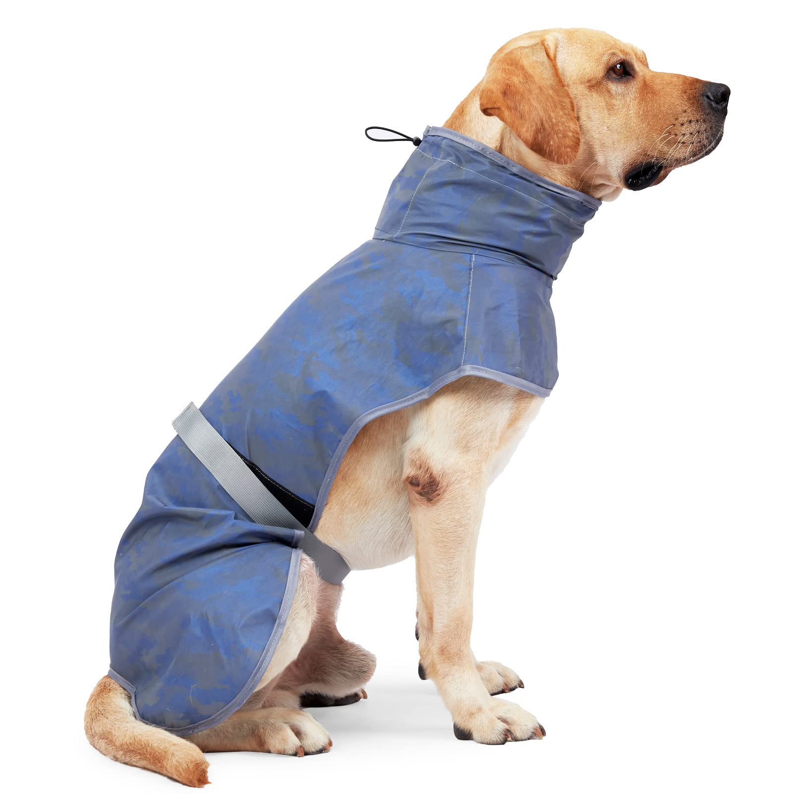 Waterproof Reflective Dog Jacket - Premium Breathable Mesh Lining Vest for Small, Medium & Large Dogs | Outdoor Safety for Walking, Running & Nighttime Visibility