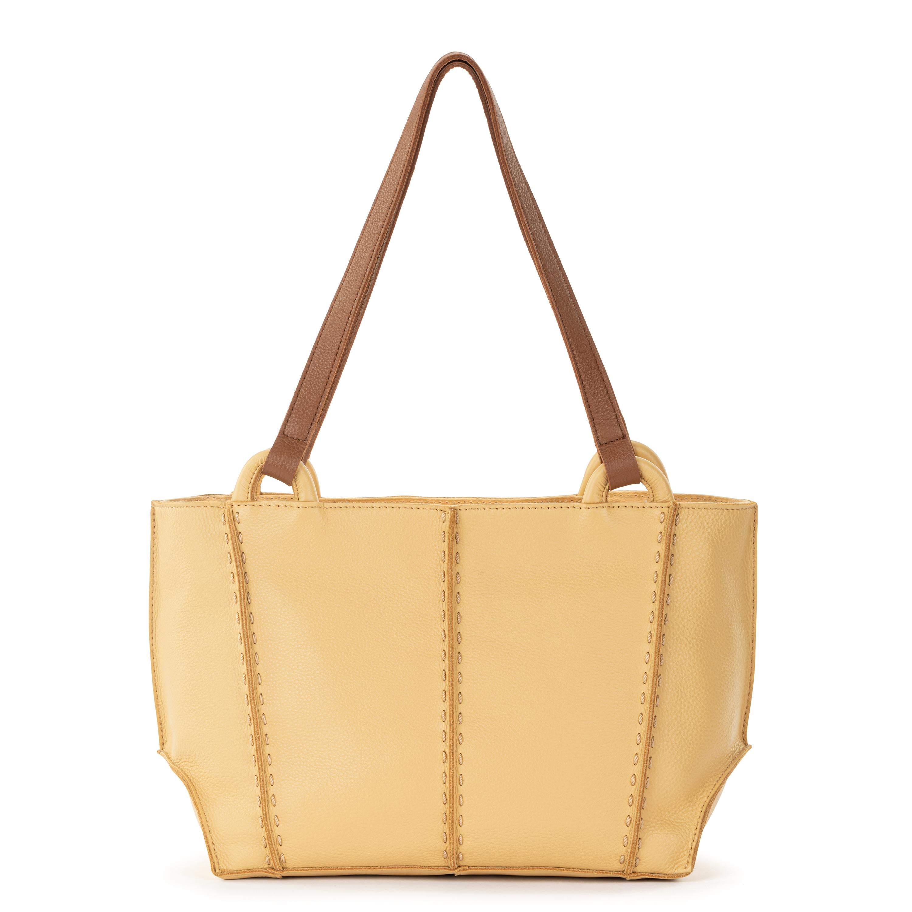 Los Feliz Genuine Leather Satchel Handbag for Women - Buttercup Yellow Crossbody Purse - Perfect for Work, Travel & Everyday Use