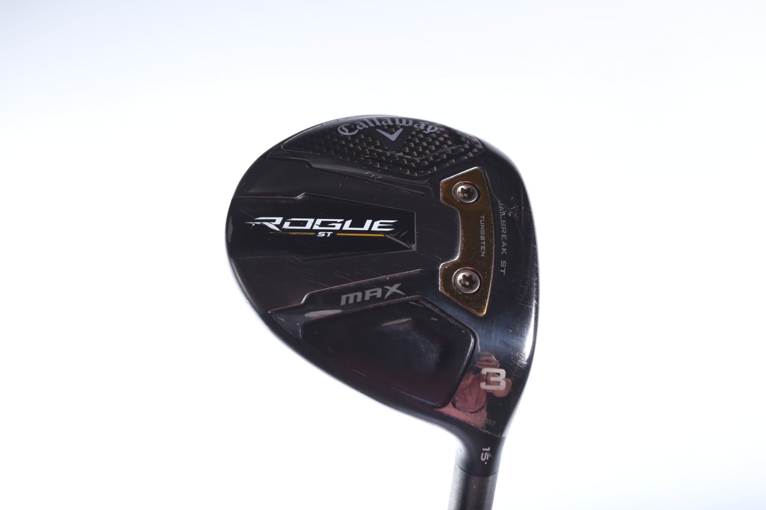 Used Callaway Rogue ST MAX 3 Wood Golf Club - Right Handed 15° Senior Flex Graphite Shaft | Perfect for Senior Golfers & High Handicap Players on Fairway Shots
