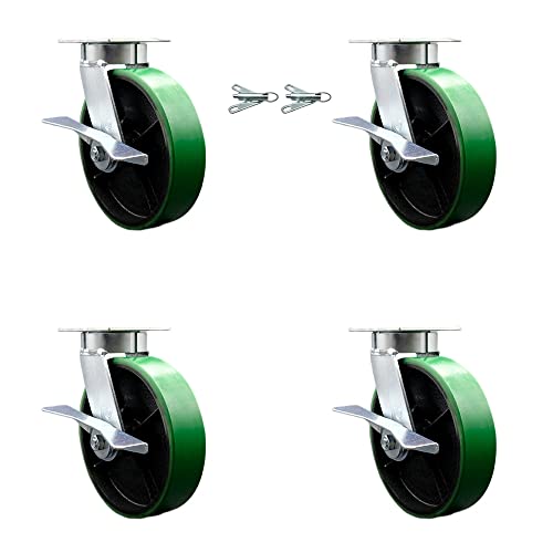 4 Swivel w/4 Brakes & 2 Swivel Locks