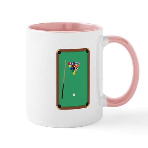 White/Pink Inside - Billiards Table Mugs