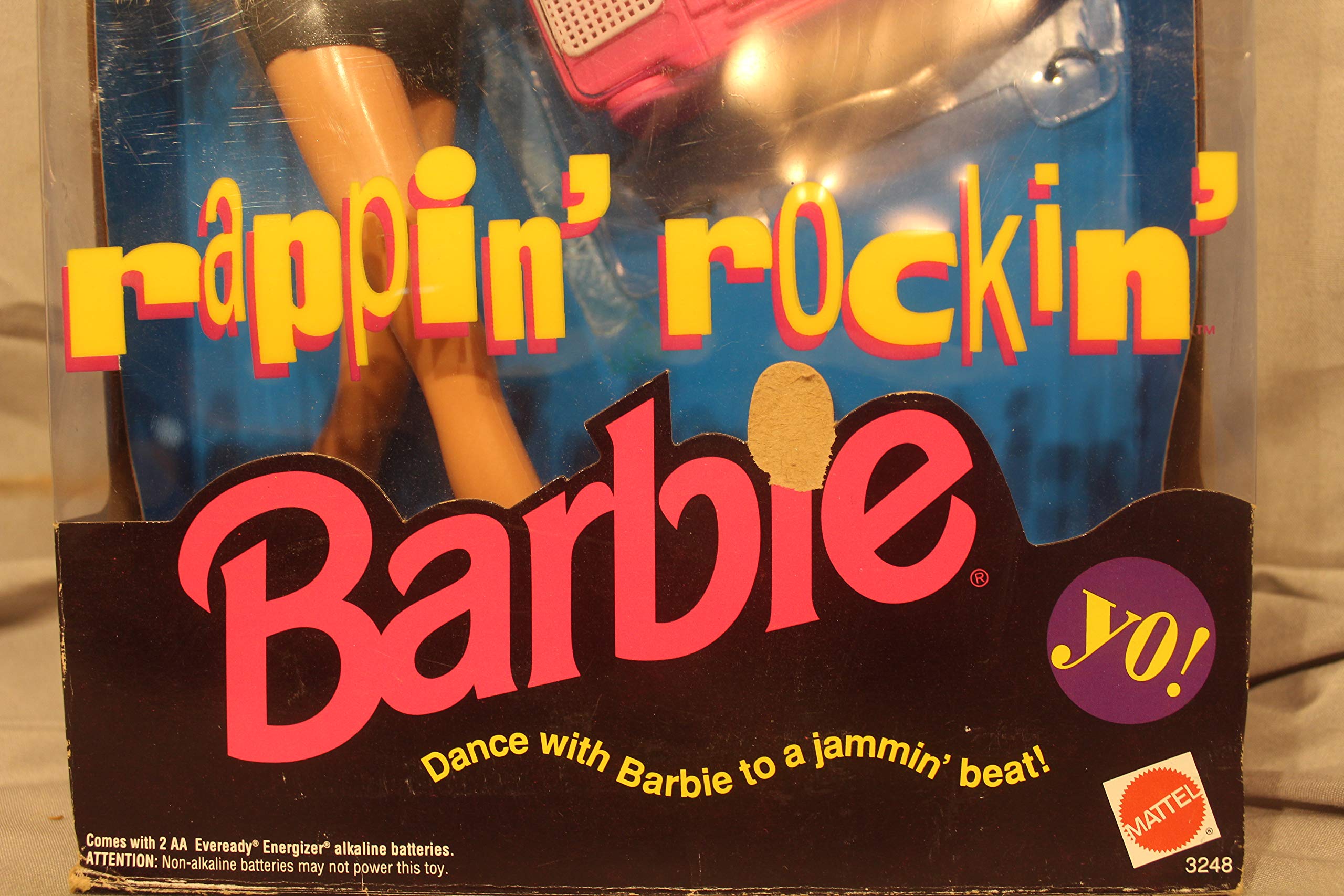 Original Rap & Rock Barbie Doll with Working Boom Box - 1991 Collectible Toy for Music Lovers & Nostalgic Gift for 90s Kids - Perfect for Display, Play & Retro Themed Parties