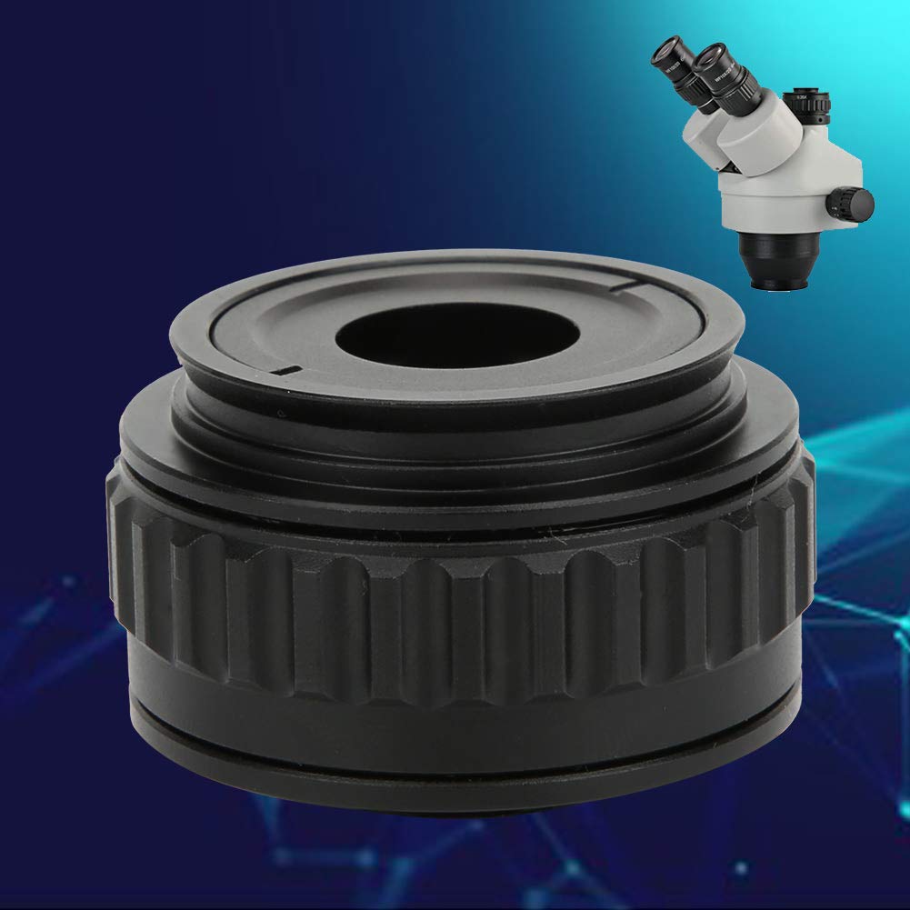 Estink 0.35X Microscope Adapter for CTV Cameras - Metal Eyepiece Lens Mount with Optical Glass for Trinocular Stereo Microscopes | Perfect for Lab Research, Jewelry Inspection & Electronics Repair