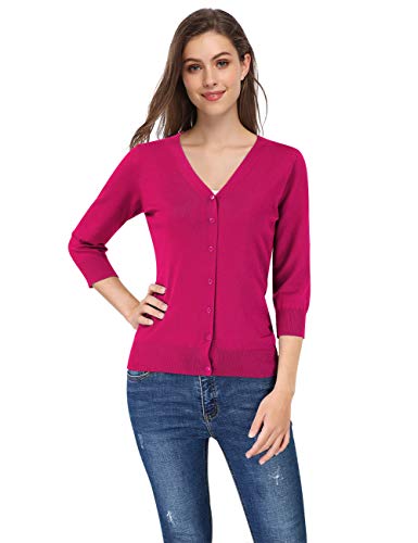 V-neck Hot Pink