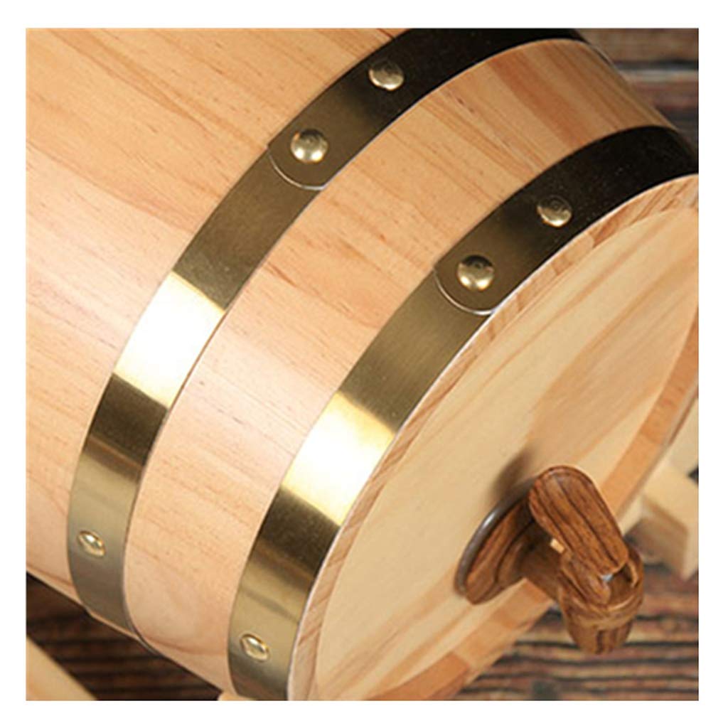 Premium 5L/10L/20L/50L Solid Oak Wine Barrel with Faucet - Aging & Storing Red Wine, Whiskey, Beer, Cocktail, Vinegar - Perfect for Home Brewing, Wine Cellars & Bar Decor