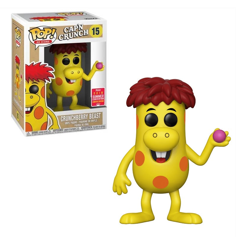 Funko Pop! AD ICONS Cap'n Crunch: Crunchberry Beast #15 - Limited Edition Summer 2018 Collectible Figure - Perfect for Pop Culture Fans & Home Office Display
