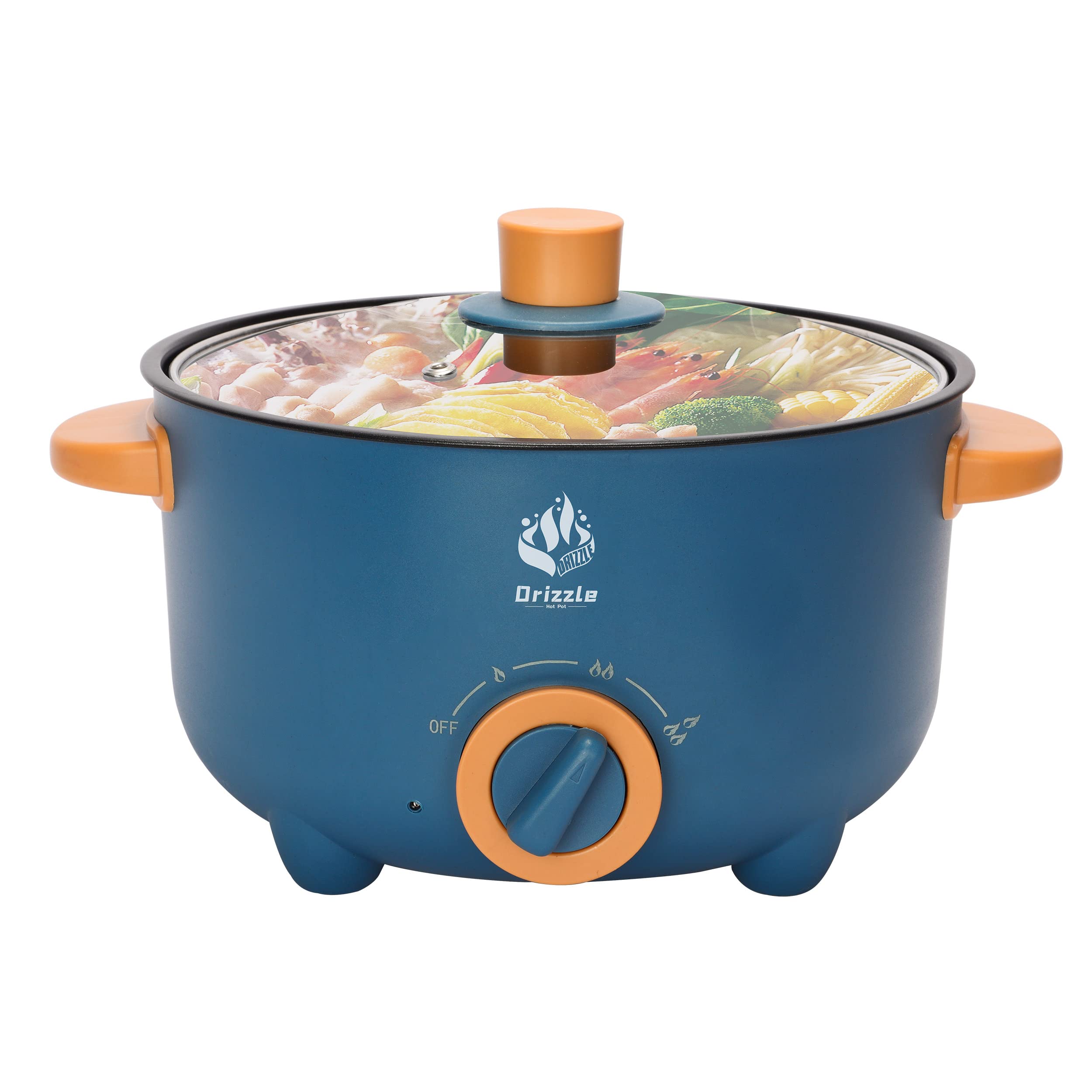 Multifunctional 3L Non-Stick Electric Hot Pot Cooker - 110V Skillet & Grill for Shabu Shabu, Ramen, Steak & Stir Fry - Perfect for Home, Office, Dorm & Party Cooking