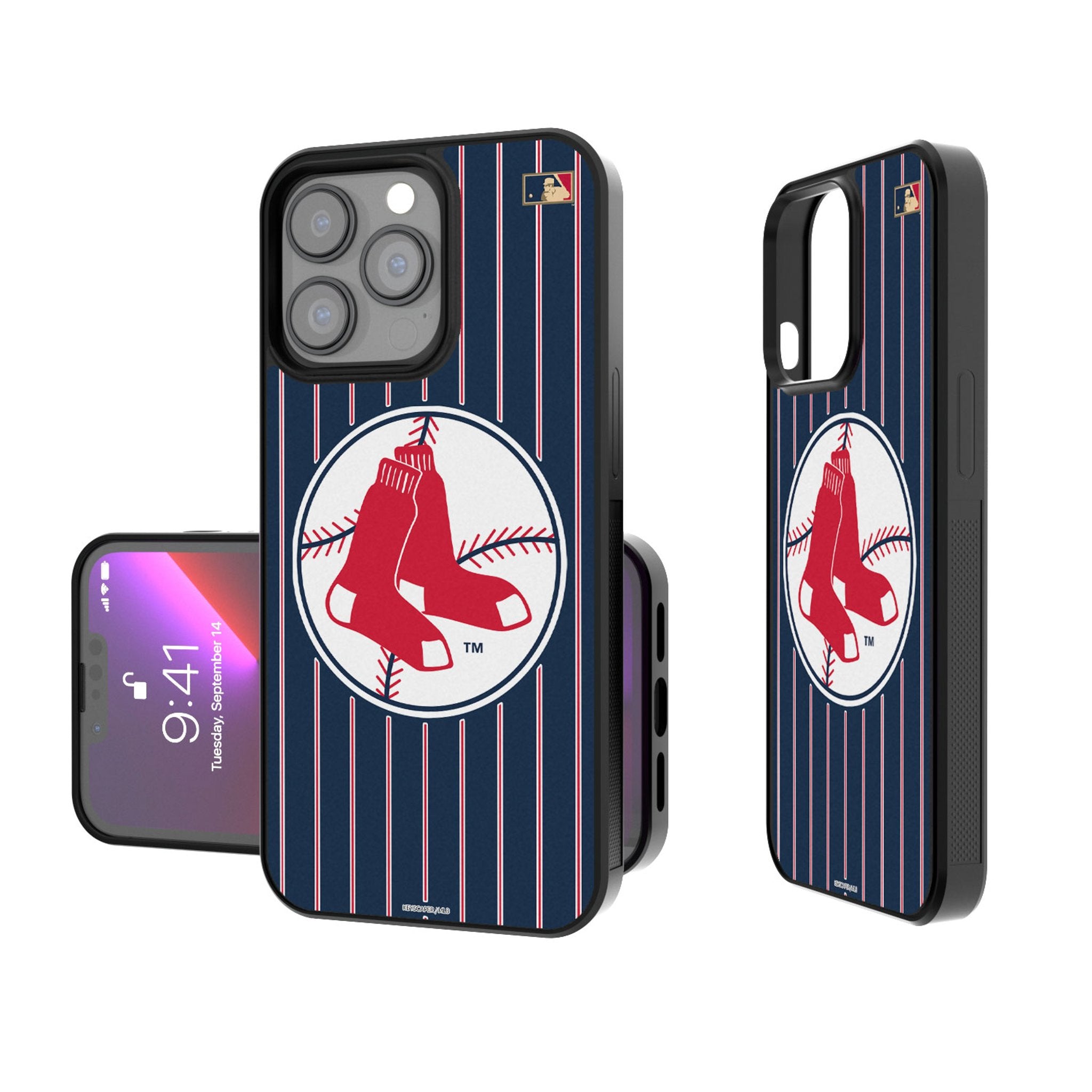 Vintage Boston Red Sox 1970-1975 Cooperstown Collection Pinstripe Bumper Phone Case - Perfect for Baseball Fans & iPhone Protection