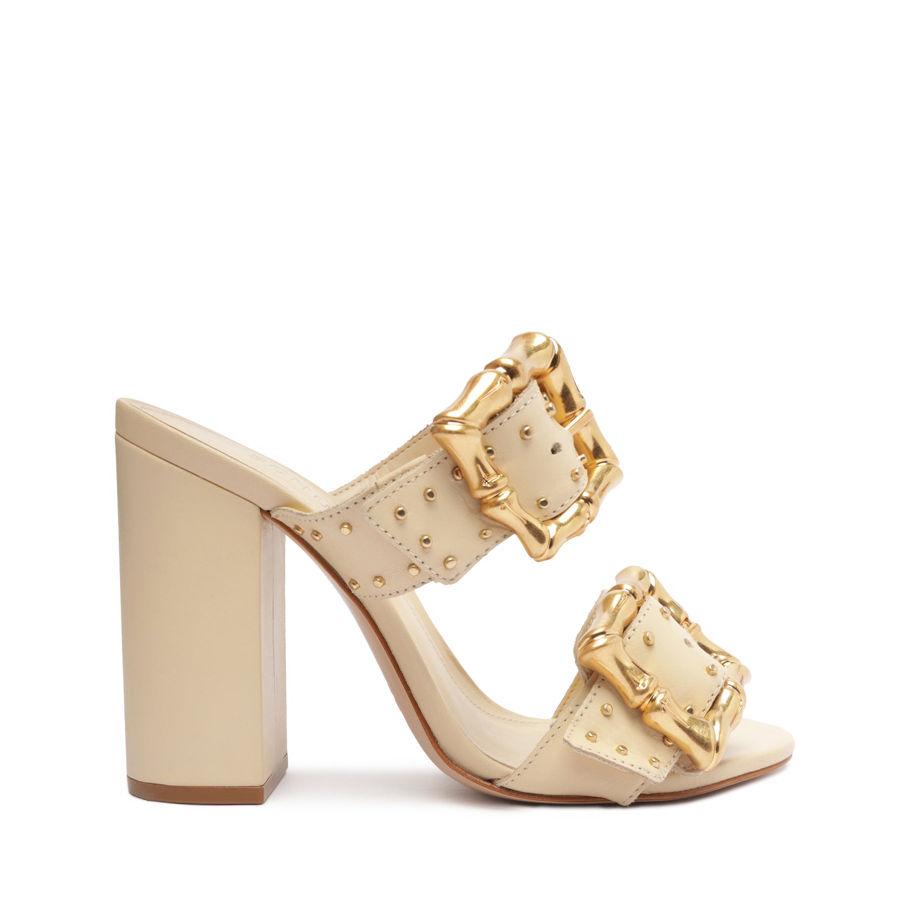 Enola Studs Leather Sandal - Women's Fashion Strappy Sandals with Metal Studs for Summer | Perfect for Beach, Vacation & Casual Outfits