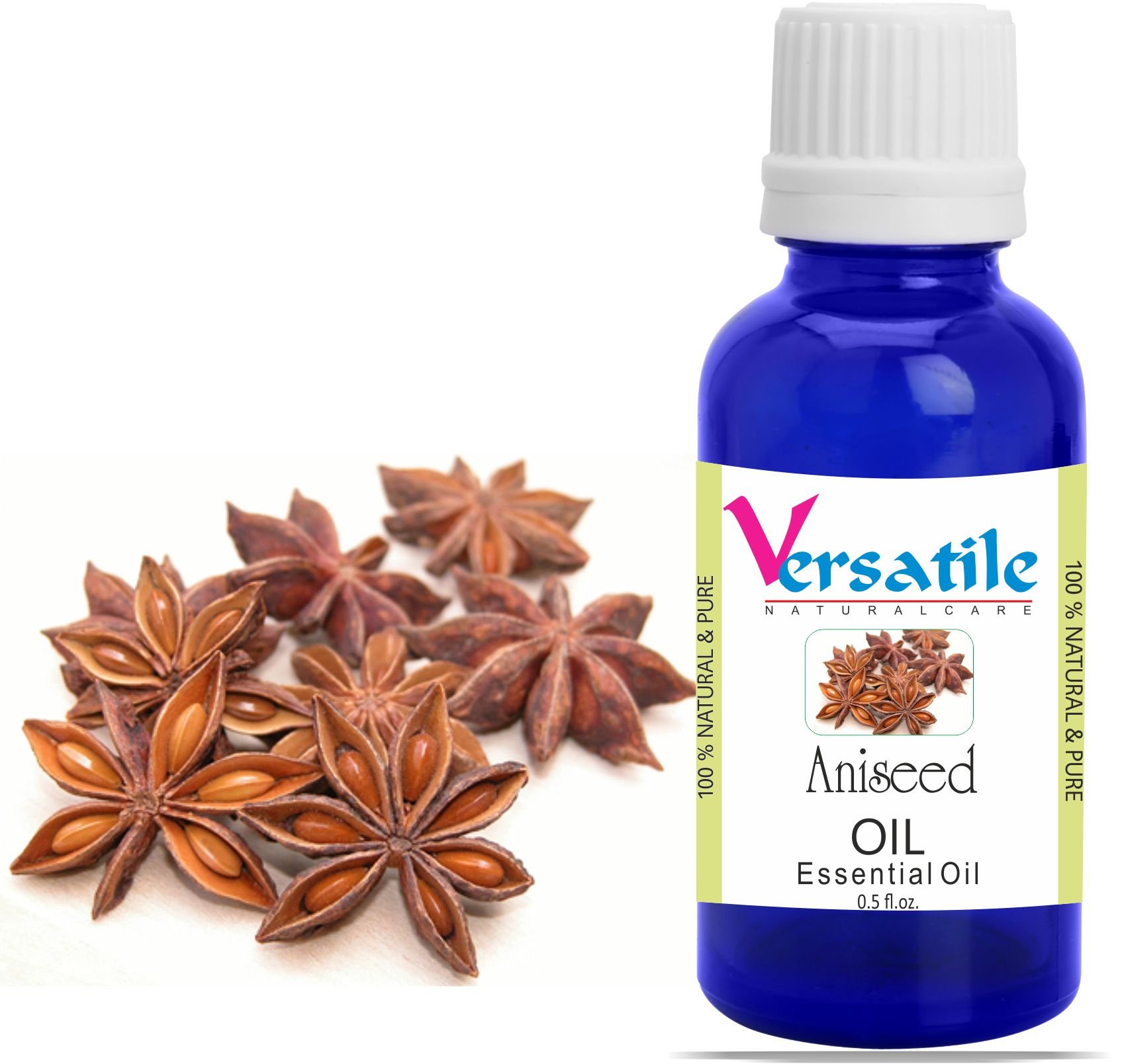 100% Pure Natural Aniseed Essential Oil for Aromatherapy, Diffusers & Massage - 3ml to 1000ml Sizes - Perfect for Relaxation, Stress Relief & Home Fragrance