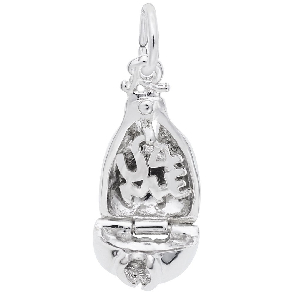 Lucky Fortune Cookie Charm for Jewelry Making - Silver & Gold Bracelet & Necklace Pendants - Perfect for DIY Crafting, Gifts & Asian-Themed Accessories