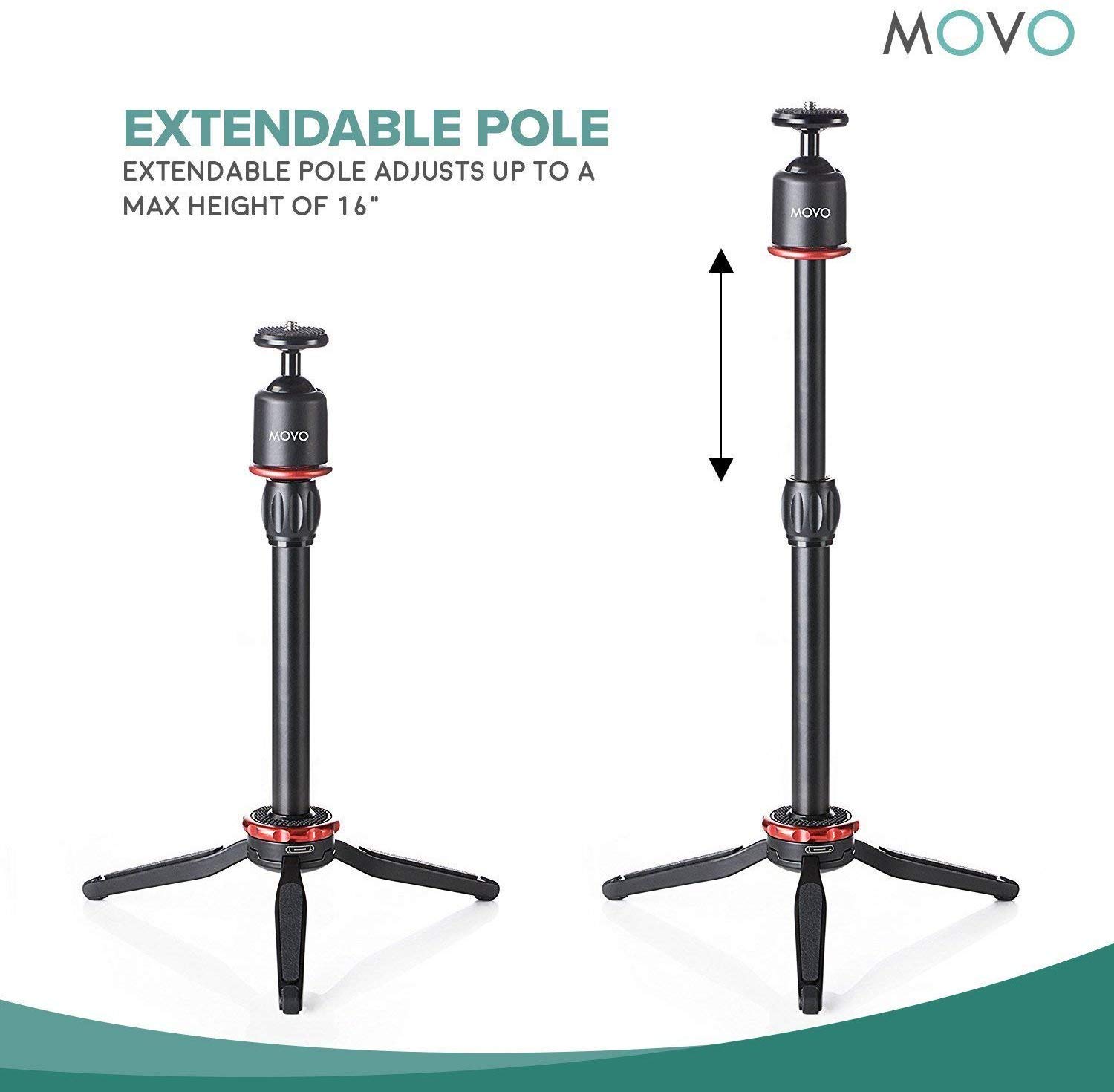 Movo Wireless Smartphone Video Kit V2+ with Tripod, Grip, Wireless Lavalier Microphone, LED Light & Remote - YouTube, TikTok, Vlogging & Live Streaming Equipment for iPhone 6/6S/7/8/X/XS/XS Max/XR/11/11 Pro & Samsung Galaxy - Perfect for Content Creators, Influencers & Video Professionals