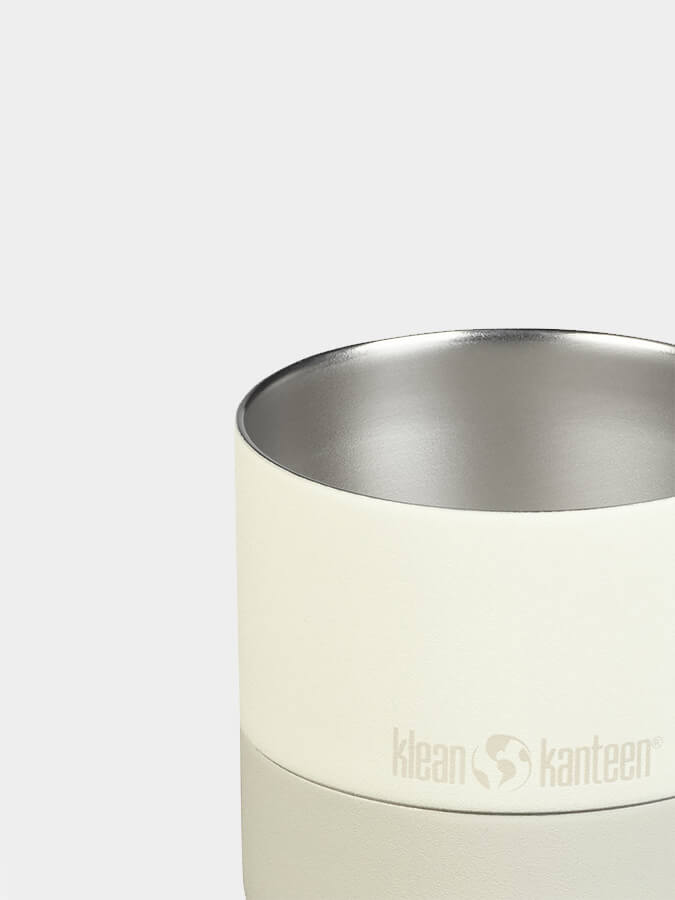 Klean Kanteen Rise Lowball Tumbler with Flip Lid - 10oz (280ml) Stainless Steel Insulated Cup for Coffee, Tea & Cold Drinks - Perfect for Home, Office & Travel