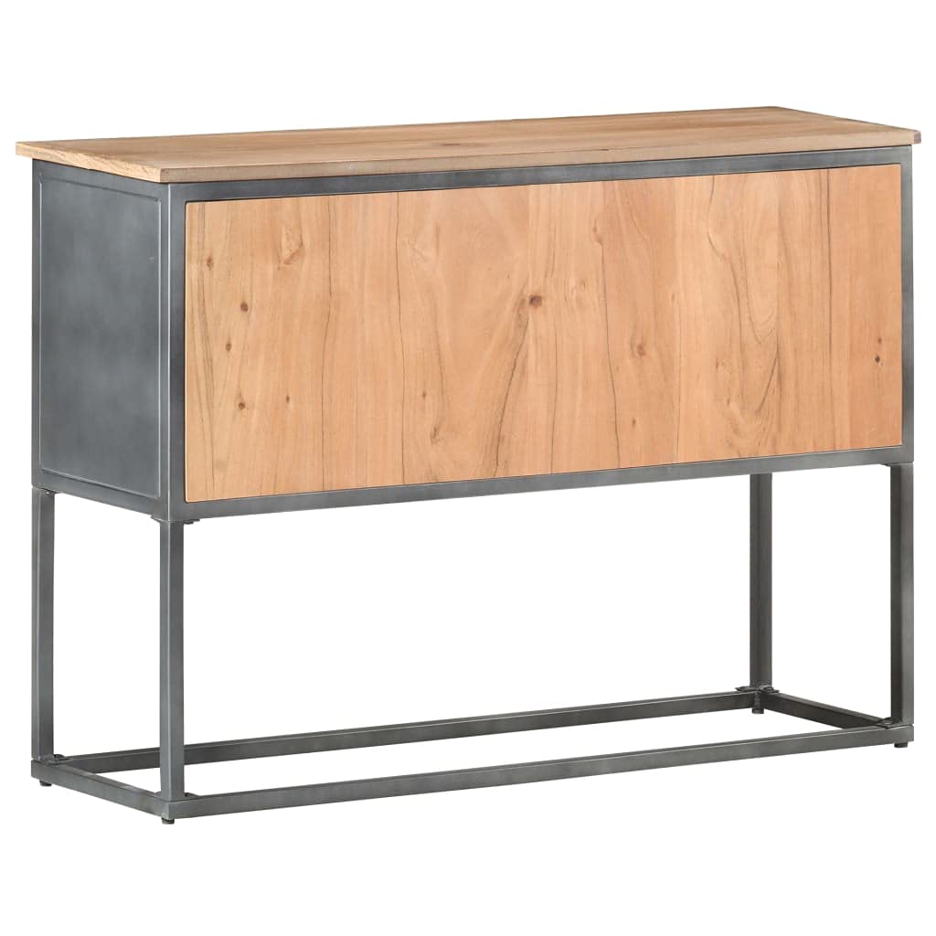 Modern Storage Sideboard Buffet Table - Adjustable Shelves, Steel Frame Cabinet for Dining Room, Living Room & Kitchen - 23.6