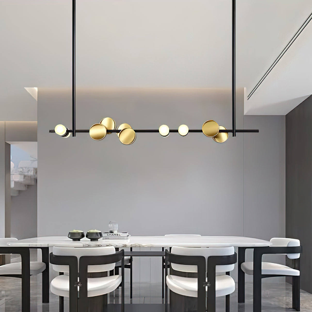Modern Cilon Disc Pendant Light - Sleek Minimalist Ceiling Fixture for Dining Room, Kitchen Island & Living Room Decor - Energy Efficient LED Hanging Light for Home & Office