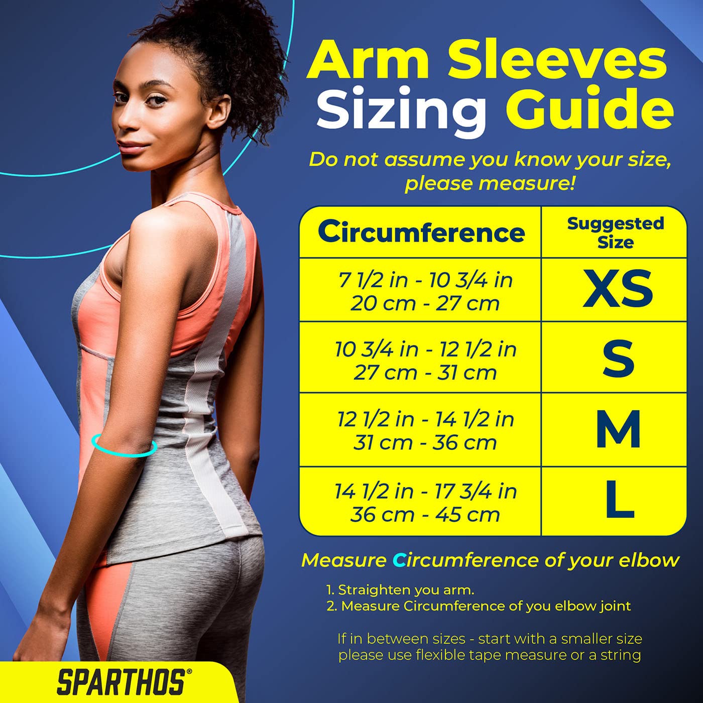 Sparthos Arm Compression Sleeves for Men & Women - Recovery Support Sleeves for Muscle Pain Relief, Joint Support & Improved Circulation - Breathable Elastic Sports Compression Arm Sleeves for Running, Basketball, Gym Workouts & Active Lifestyle