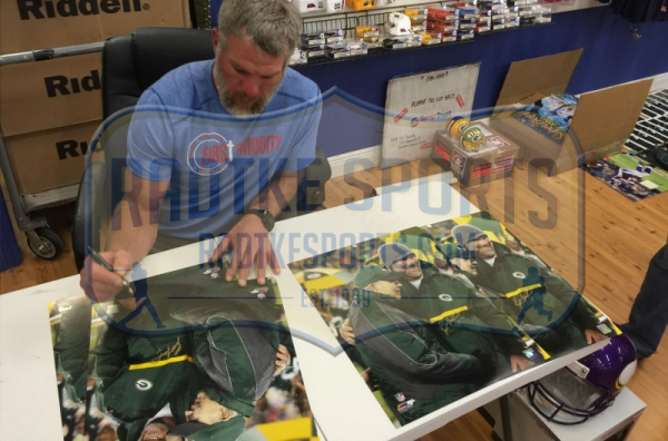 Authentic Brett Favre Signed Green Bay Packers 16x20 Framed Canvas with 'Bart, Thanks for Leading the Way' Inscription - Perfect for NFL Memorabilia Collectors & Packers Fans Home Decor