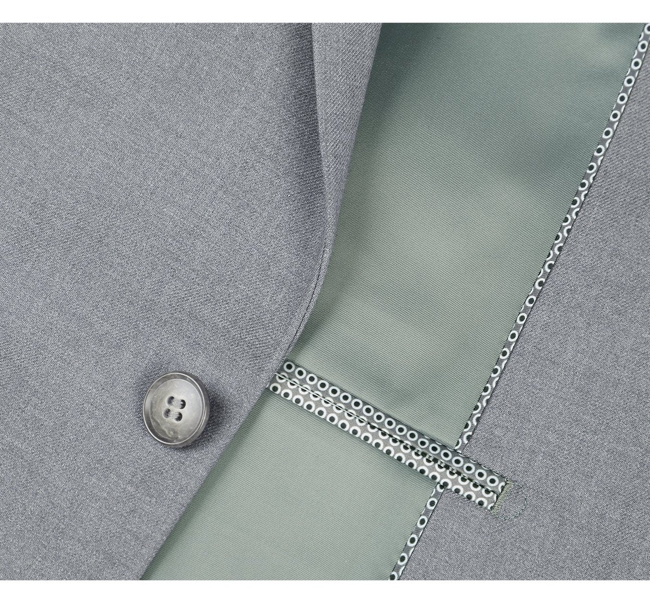 Alessandro Vitello by Renoir Slim Fit Solid Notch Lapel 2 Piece Suit 2110 | Men's Formal Business Attire | Perfect for Weddings, Office Wear & Special Occasions