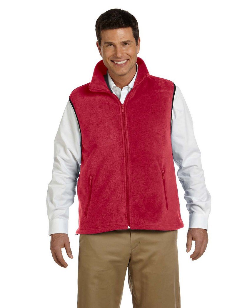 Men's Lightweight Fleece Vest - Size S, Red - Perfect for Outdoor Hiking, Camping & Casual Wear