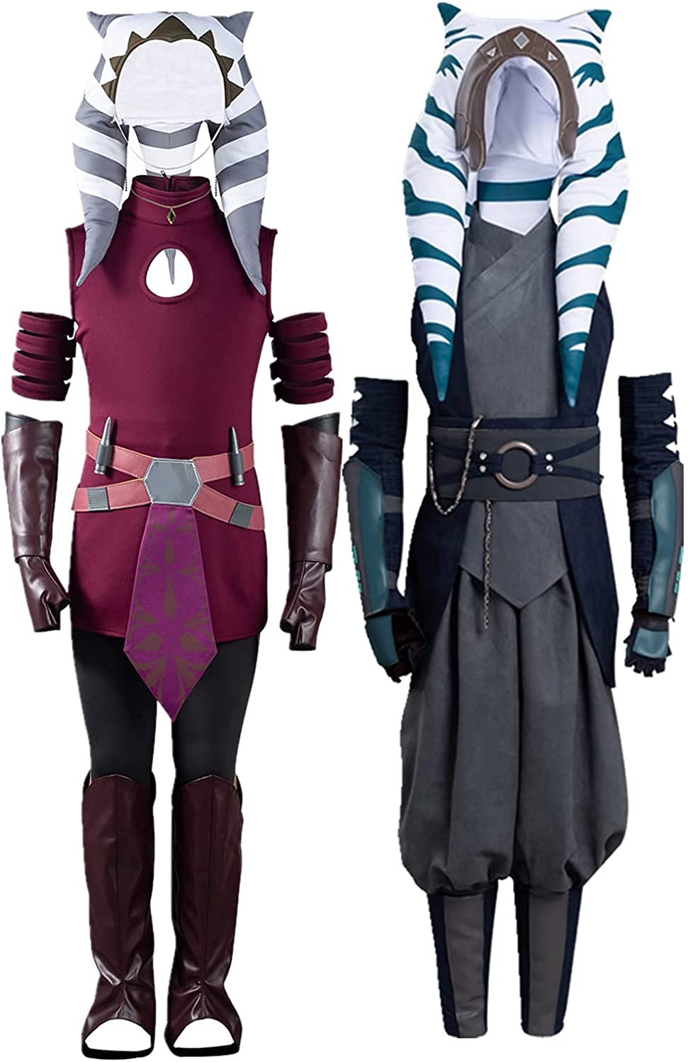 Ahsoka Tano Costume for Girls - Star Wars Halloween Cosplay Outfit Full Set | Perfect for Halloween Parties, Cosplay Events & Dress-Up Play