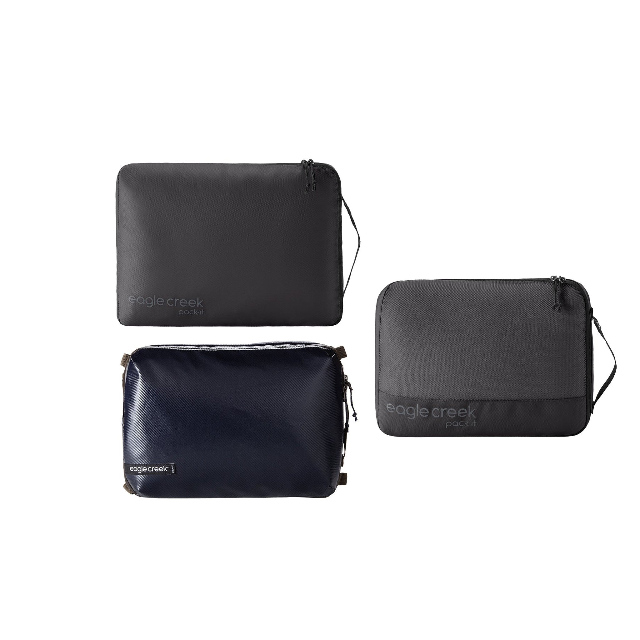 Eagle Creek Pack It Cube Set - Medium 3-Piece Travel Organizer for Clothes & Accessories | Perfect for Suitcases, Backpacks & Carry-On Luggage
