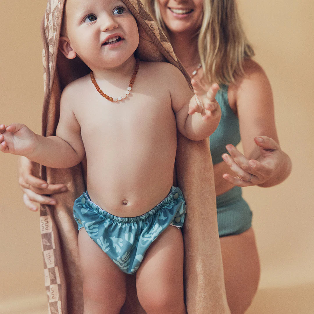EcoNaps Reusable Swim Diaper for Babies | Waterproof & Eco-Friendly Sea Life Design | Perfect for Pool, Beach & Swimming Lessons