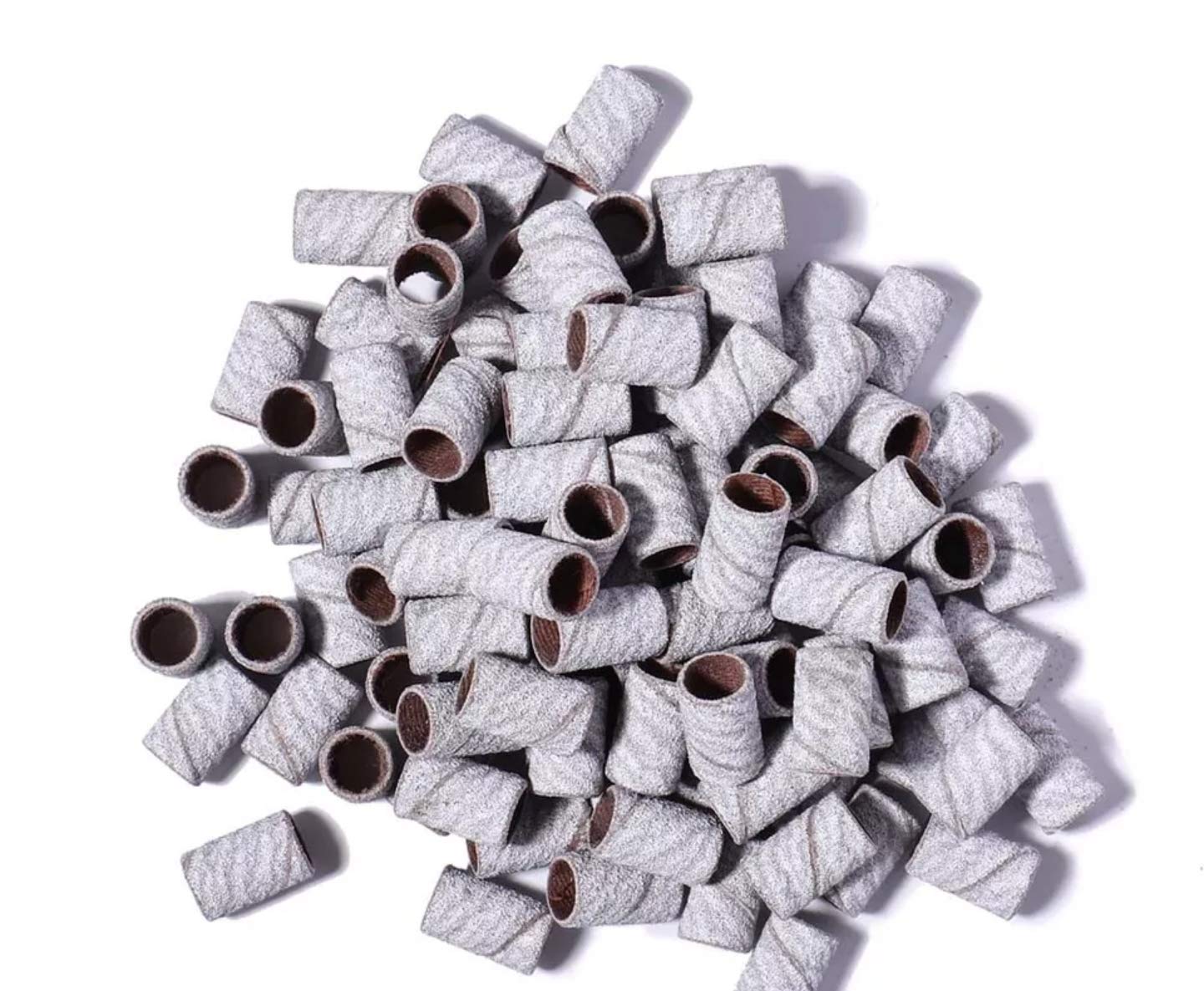 180 Grit Brown Sanding Bands for Electric Nail Drill - Professional Nail Drill Bits & Sanding Band Replacements for Gel Polish Removal - Perfect for Salon & Home Manicure/Pedicure