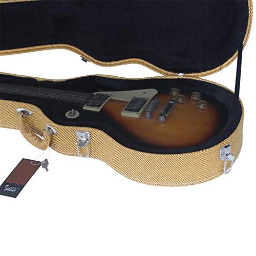 Premium Hard-Shell Electric Guitar Case with Bulge Surface - Yellow | Fast 3-7 Day US Delivery | Perfect for Touring Musicians & Home Storage