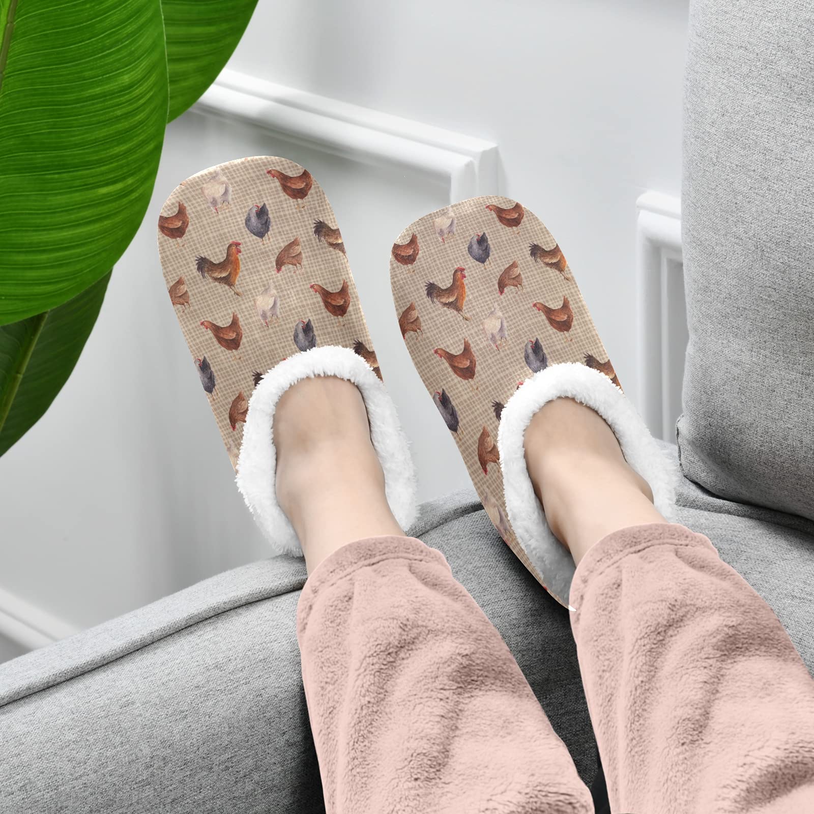 Warm Winter House Slippers for Women & Men - Cozy Fleece Indoor Slippers with Christmas Gnome Design | Perfect for Holiday Gifts, Home Relaxation & Cold Weather Comfort