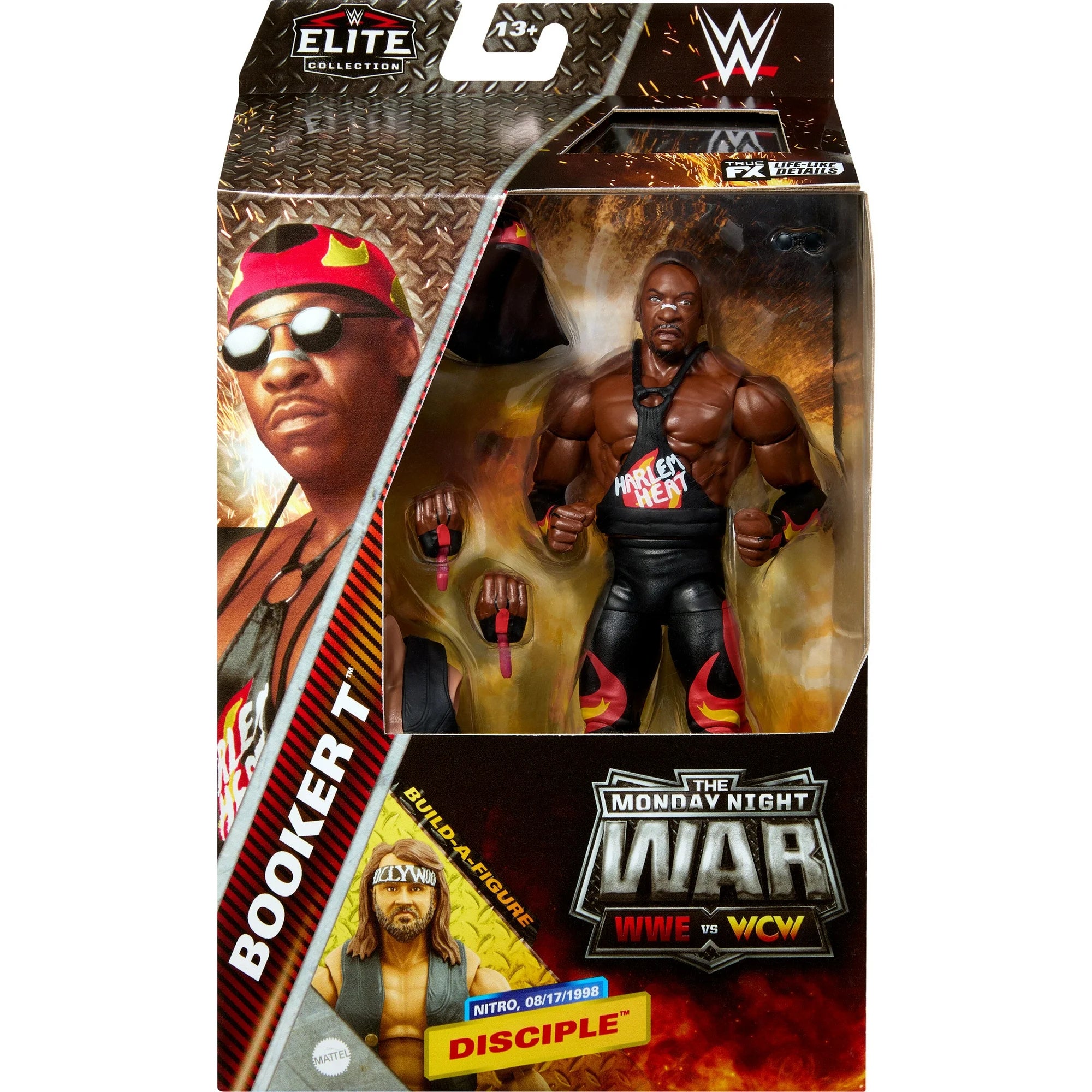 WWE Monday Night War Elite Collection Booker T Action Figure - Authentic Wrestling Collectible for Fans & Display - Perfect for Home Decor, Gifts, and WWE Memorabilia Enthusiasts