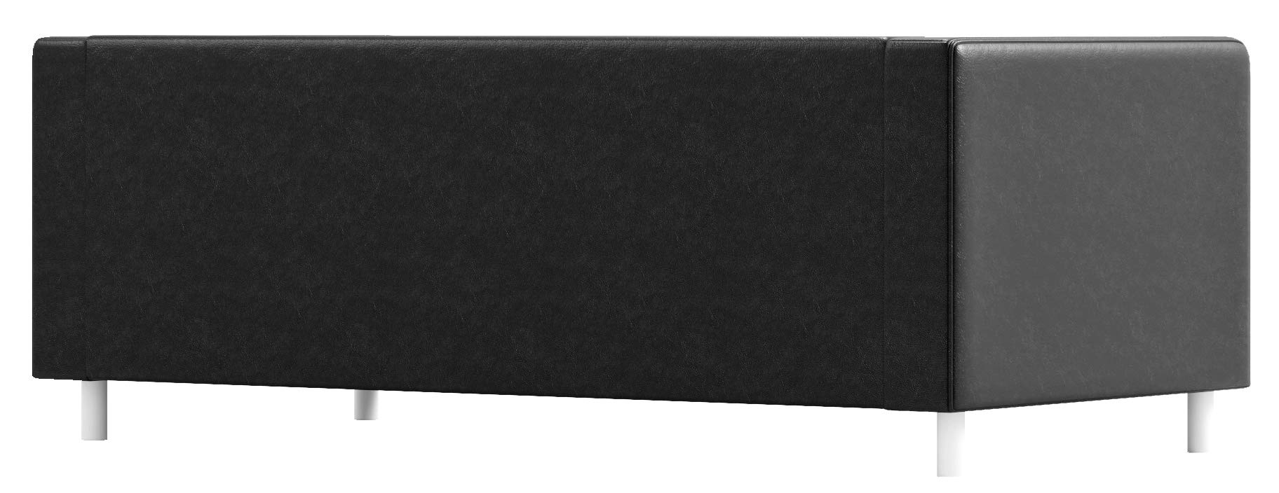 PU Leather Sofa Slipcover for IKEA Klippan Loveseat - Black Faux Leather Replacement Cover | Perfect for Home Decor & Living Room Protection