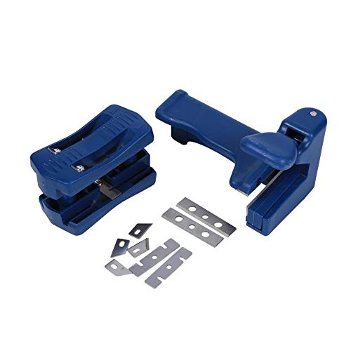 Double Edge Trimmer Banding Machine Set with Wood Head & Tail - Professional Carpenter Hardware for Woodworking & DIY Projects | Perfect for Furniture Making, Cabinet Trimming & Edge Finishing