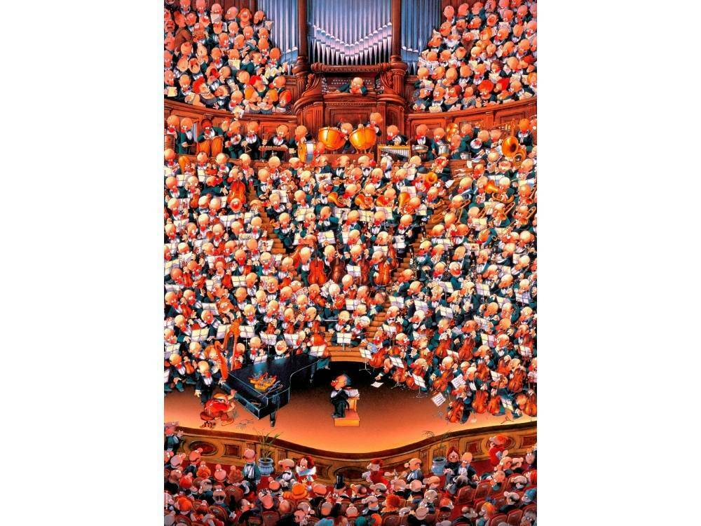 Heye 2000-Piece Triangle Jigsaw Puzzle - Loup Orchestra Orchestra Theme for Adults, Challenging Puzzle Game for Family & Friends | Perfect for Relaxation, Stress Relief & Home Decor