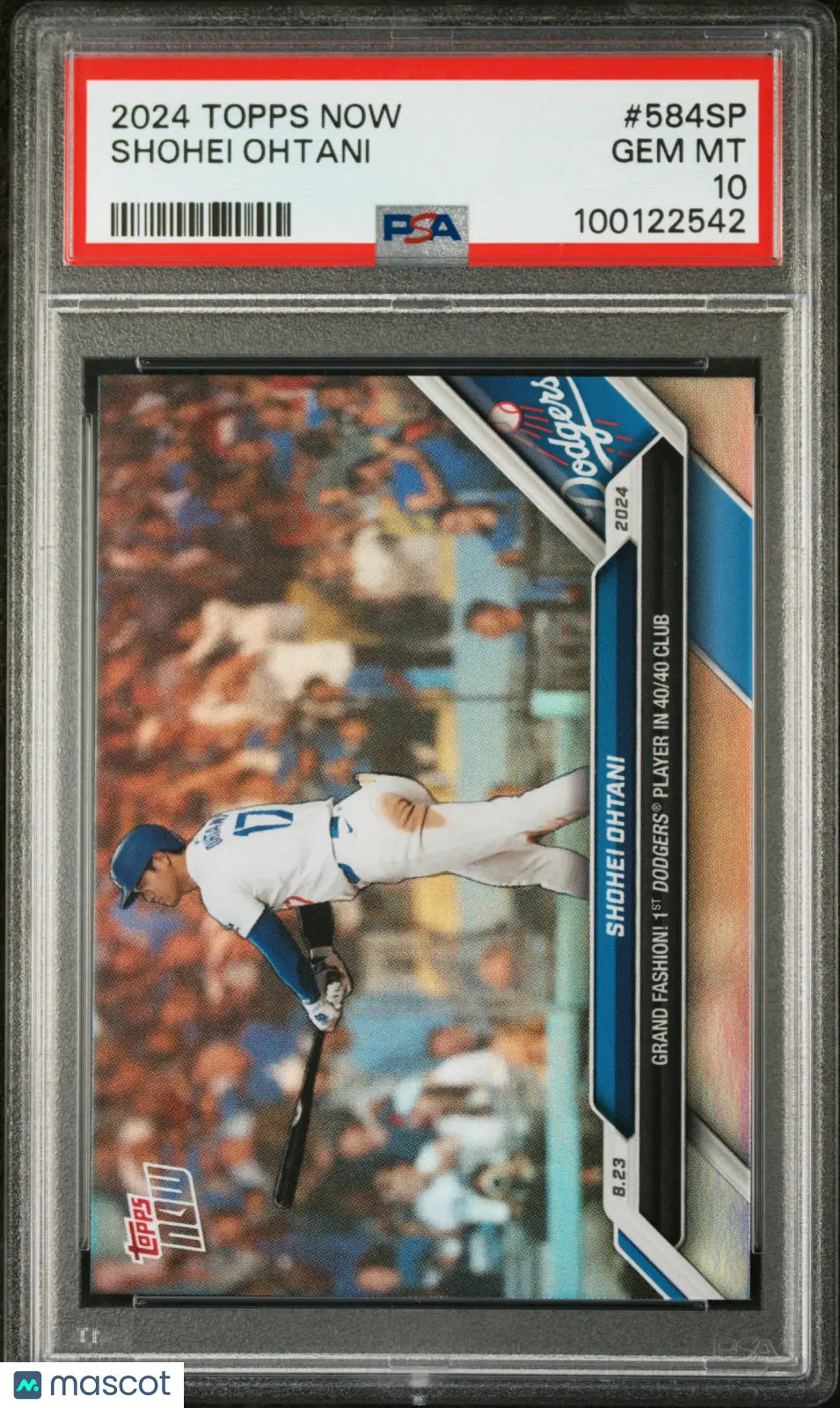 2024 Topps Now Baseball Shohei Ohtani 40/40 Club Refractor SP PSA 10 Gem Mint - Rare Collectible Card for Baseball Fans & Investors - Perfect for Display, Trading, and Memorabilia Collections