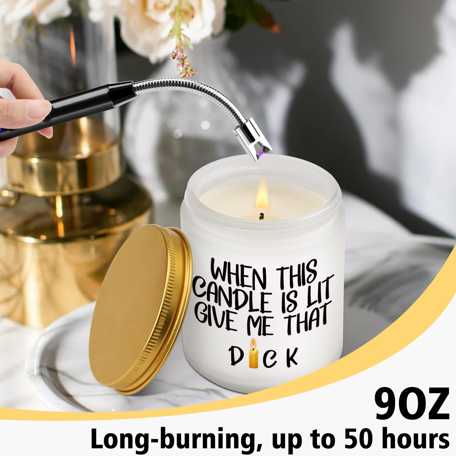 Lavender Scented Candle for Men - Romantic Valentine's Day Gift for Husband & Boyfriend | Anniversary, Birthday & Galentine's Day Present | Relaxing Aromatherapy for Home, Office & Spa Decor