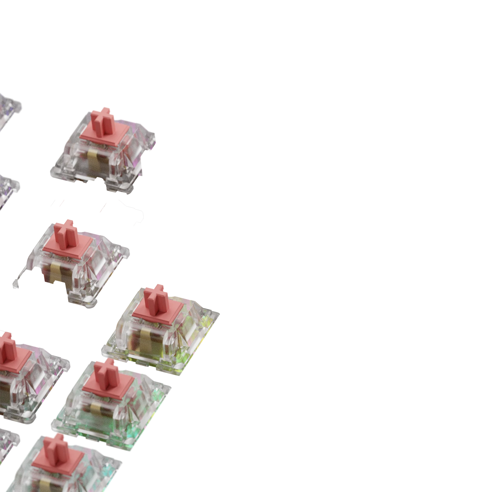 Glorious Fox Ultralight MX 65 ISO Mechanical Keyboard Switches - Smooth Linear Switches for Gaming & Typing | Perfect for Esports, Office Work & Mechanical Keyboard Enthusiasts