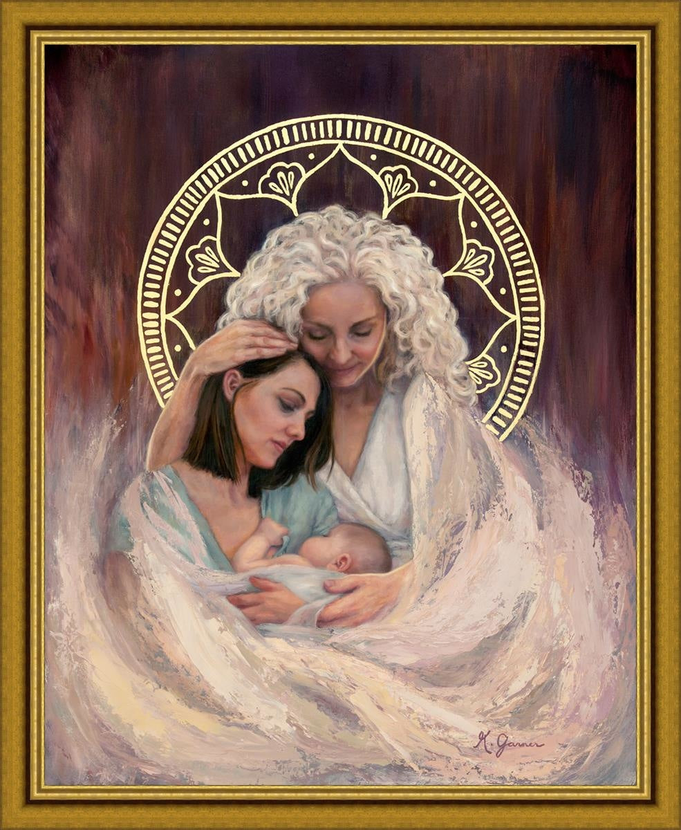 Mother's Embrace Large Wall Art - Stunning Canvas Print for Living Room, Bedroom & Nursery Decor - Perfect Gift for Mother's Day & Housewarming