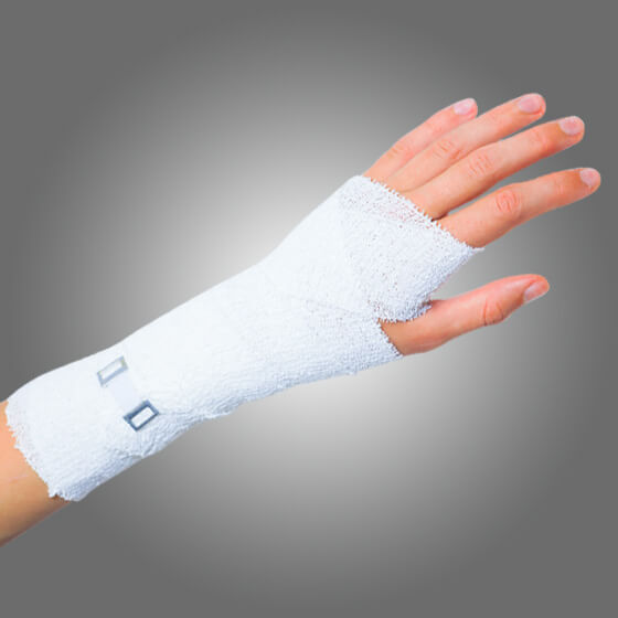 Premium Light Cotton Crepe Bandages 7.5cm x 4m (3in x 4.3yd) - 12 Pack for First Aid, Sports Injuries & Wound Care