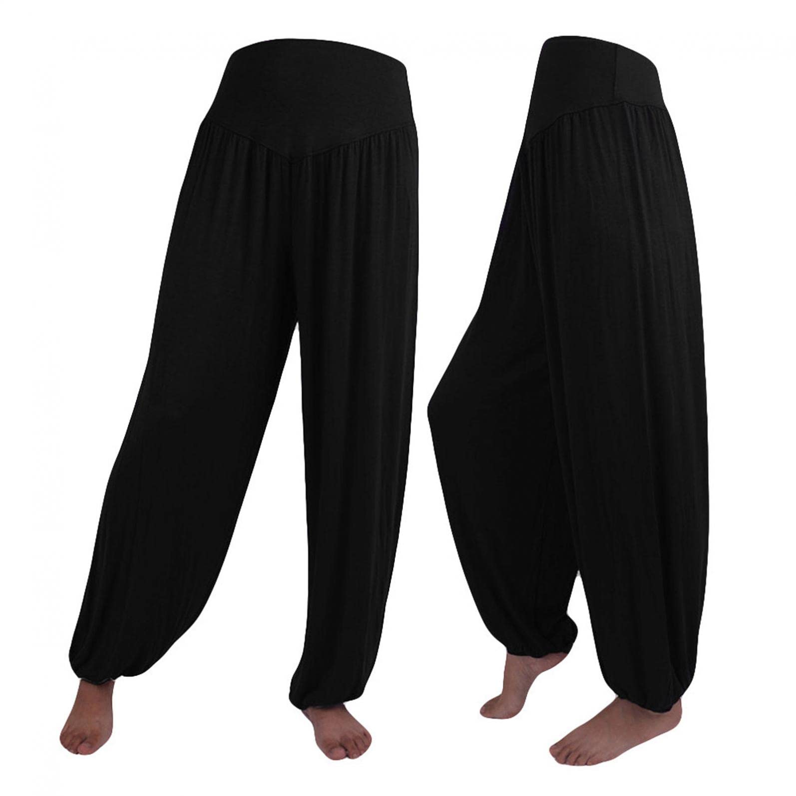 POIUDE Women's Hippie Harem Pants - Plus Size Flowy Lounge Yoga Pants, Super Soft Modal Fabric for Dance, Pilates & Casual Wear | Boho Chic Joggers for Comfortable Everyday Outfits