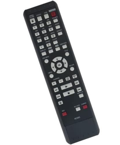 Original NC003UD NC003 Replacement Remote Control Compatible with Magnavox HDD DVD Recorder Models MDR557H MDR557H/F7 MDR533H MDR533H/F7 MDR535H MDR535H/F7 MDR537H MDR537H/F7 MDR515H - Perfect for Home Entertainment Systems & Media Centers