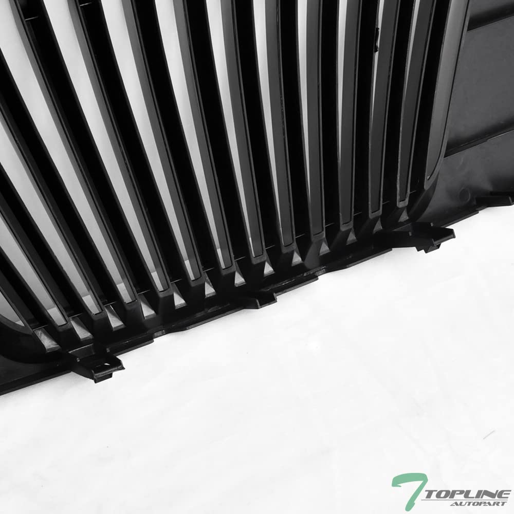2005-2008 Nissan Frontier & 2005-2007 Pathfinder Matte Black Vertical Front Bumper Grille Replacement - Off-Road Style Upgrade for Truck & SUV Protection