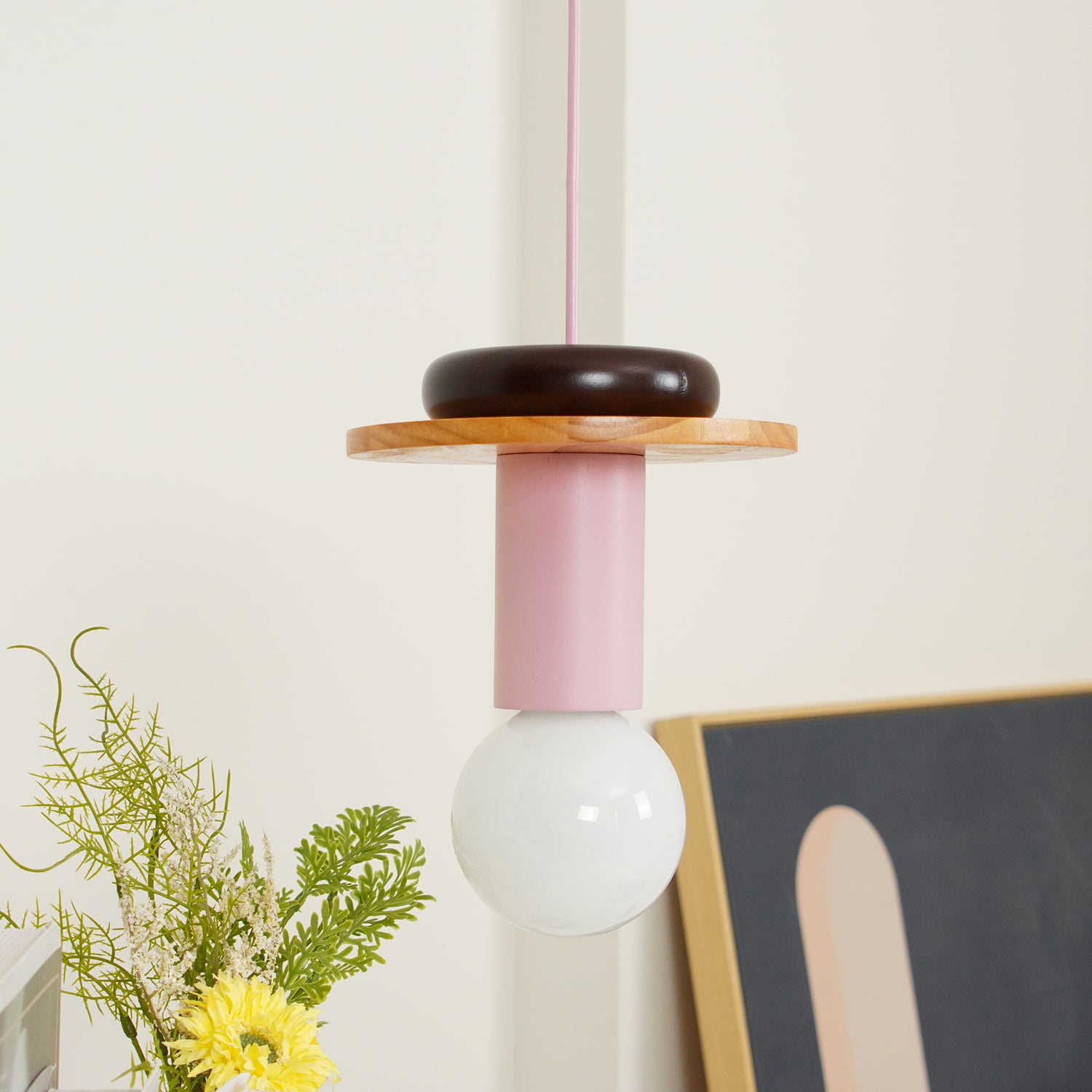 Modern Geometric Building Blocks Pendant Lamp - Stylish Hanging Light Fixture for Living Room, Bedroom, or Dining Area Decoration