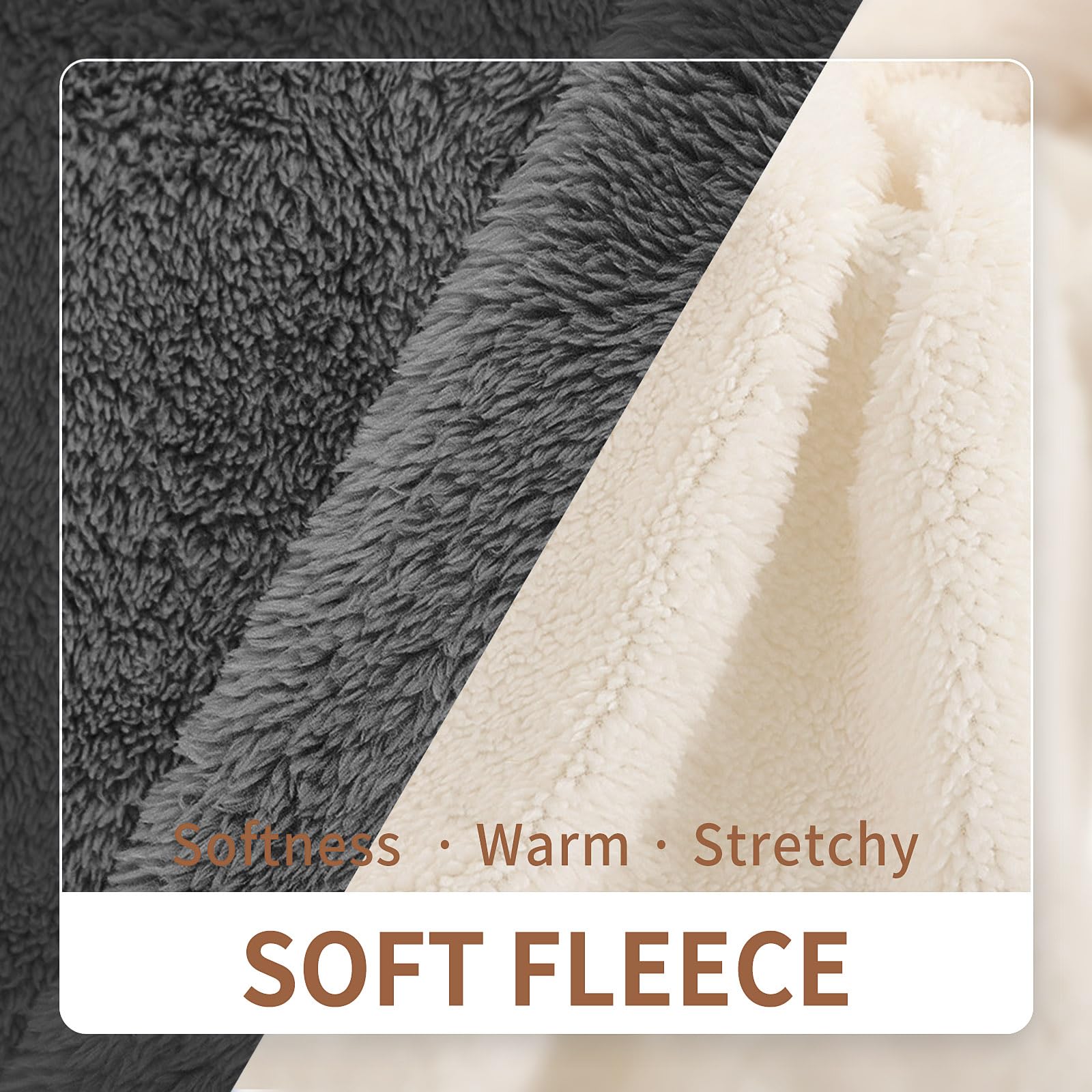 LESYPET Fleece Dog Sweaters for Small Dogs - Warm Puppy Coat Pullover for Small Breed Dogs (Grey, Large) - Perfect for Winter Walks & Indoor Comfort