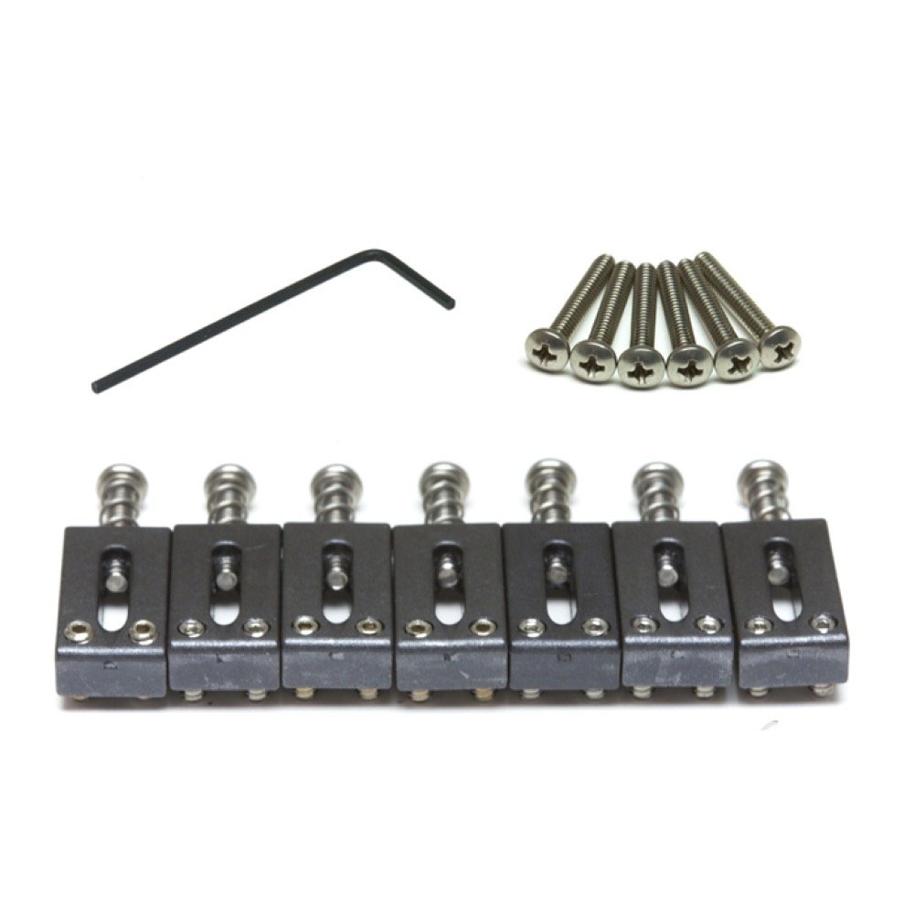 PS-8000-07 String Saver Original - 7 String Guitar Bridge for Strat & Tele - Reduce String Breakage & Improve Sustain for Rock/Metal Performances
