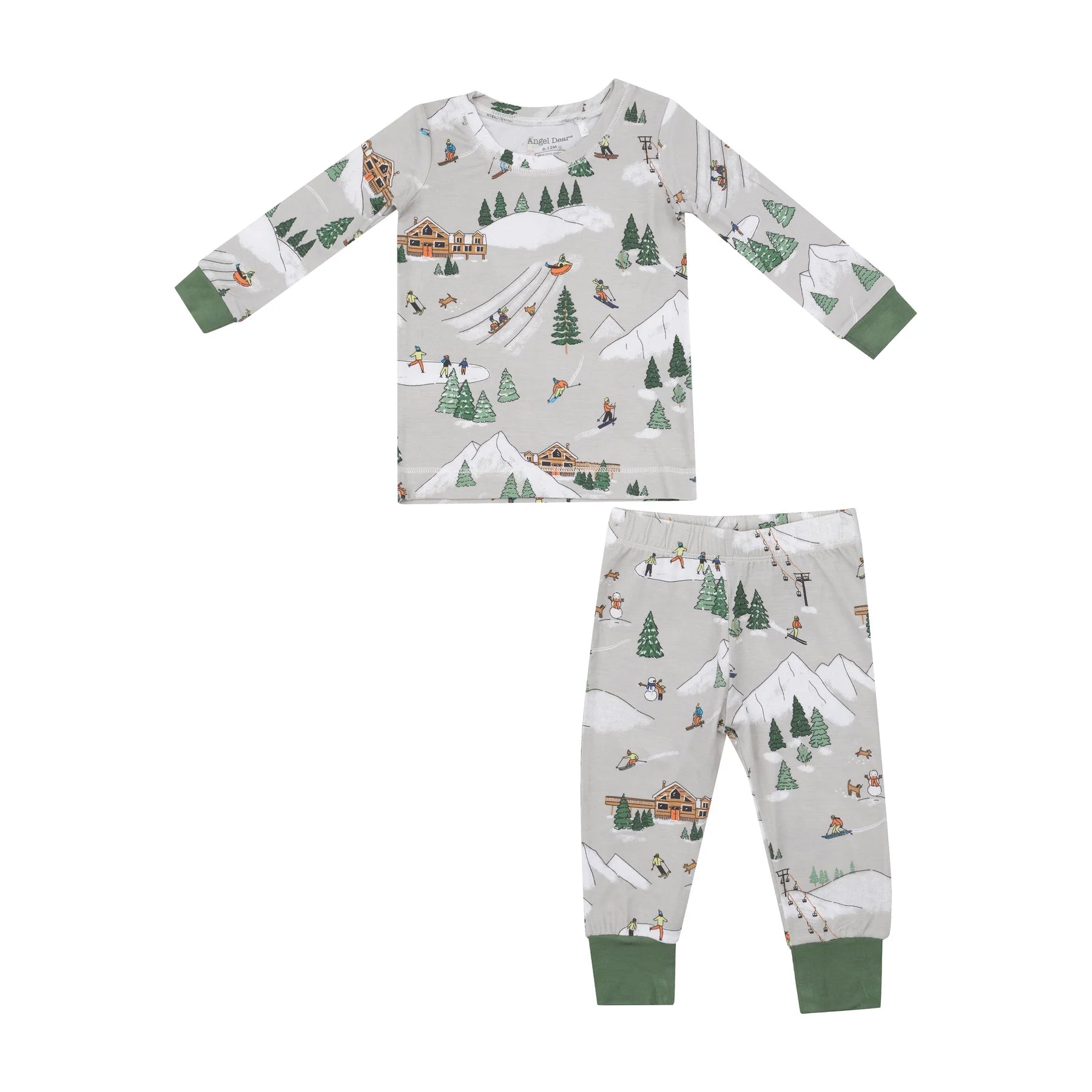 Cozy Winter Ski Loungewear Set for Men & Women - Soft Fleece Pajamas for Ski Lodge Relaxation & Après-Ski Comfort