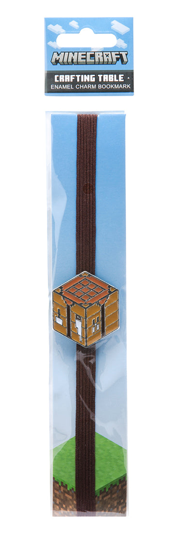 Minecraft Crafting Table Enamel Charm Bookmark - Cute Game-Themed Book Accessory for Fans & Collectors - Perfect for Reading, Gifts & Gaming Decor