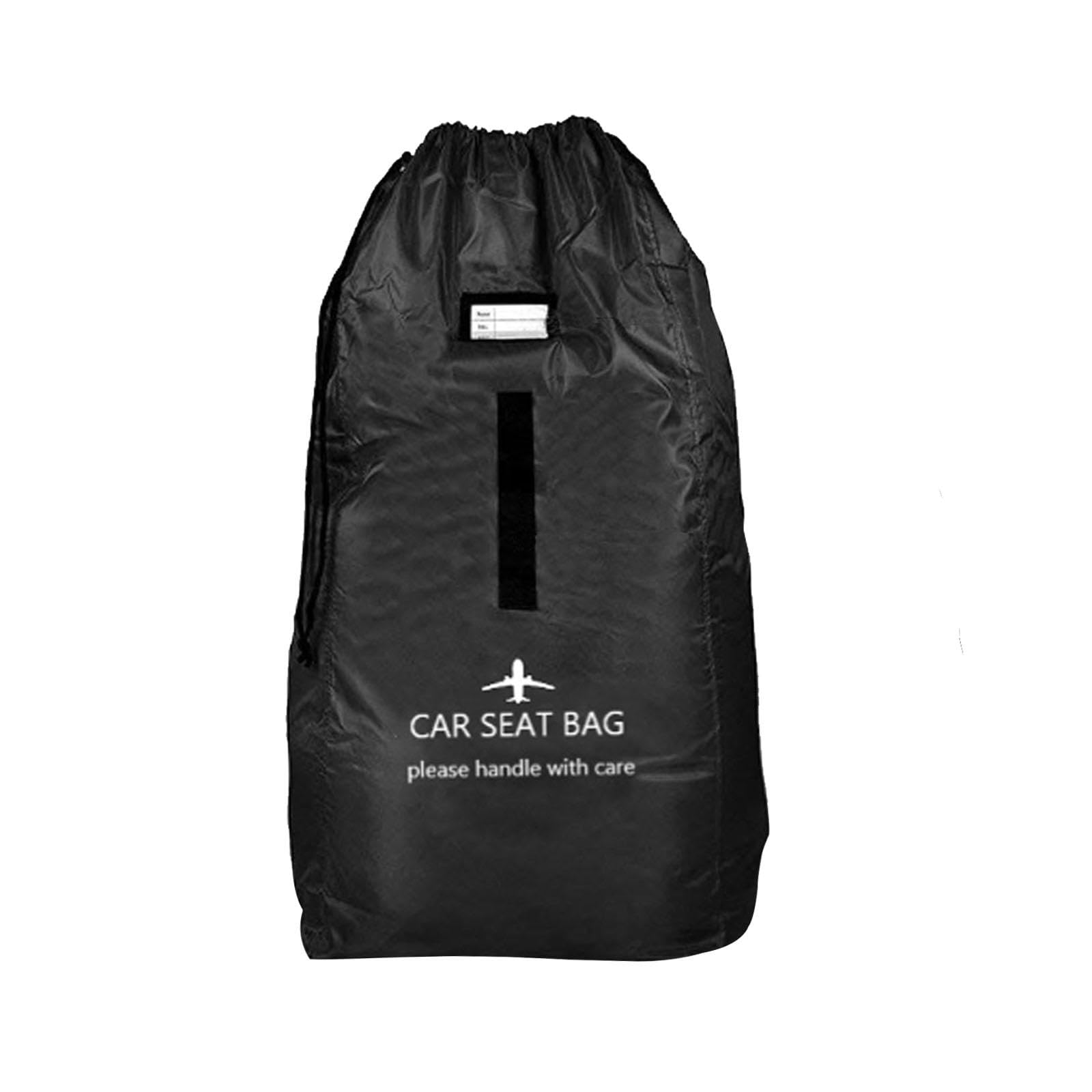 Amagogo Infant Gate Check Bag - Durable Black Car Seat Cover for Air Travel & Baby Safety - Perfect for Airlines, Strollers & Child Carriers
