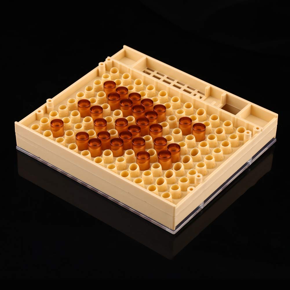 Professional Beekeeping Queen Rearing Kit - 110pcs Grafting Tools Set with Catcher Box, Hair Roll Cage & Cell Cups for Apiculture | Essential Bee Keeper Equipment for Hive Management and Honey Production