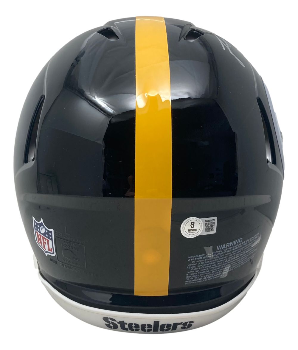 James Harrison Autographed Pittsburgh Steelers Full Size Authentic Speed Helmet - NFL Football Collectible - Perfect for Sports Memorabilia Displays & Fan Cave Decor